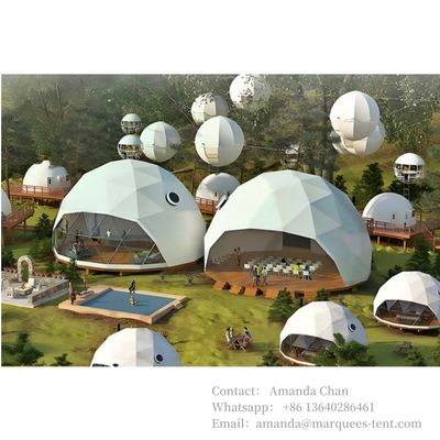 Casa di lusso di tutte le dimensioni, customisata, con cupola, alloggio, albergo, resort, tende glamping con acciaio da bagno.