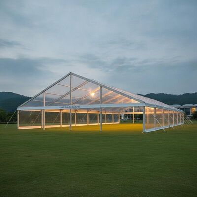 Extra Large Clear Span 40m Marquee Tent con telaio in PVC e alluminio in lega 6061/T6 da 850 grammi