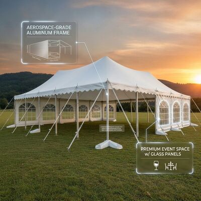 10x25m Double Decker M Series Clear Span A-Frame Marquee Party Tent Acqueproof Due piani Marquee Sports Award Ceremonia