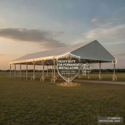 25x40m tetto in PVC trasparente serie S trasparente Span Marquee festa tenda tetto trasparente Marquee Mostra commerciale