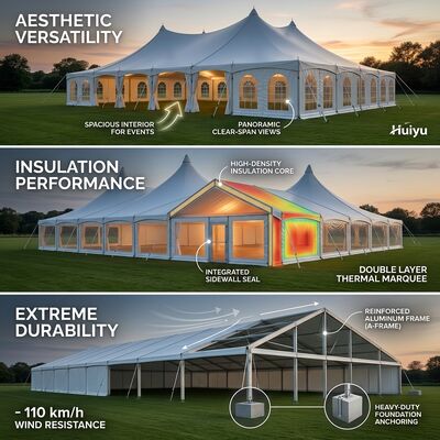 Concerto-Musica Festa Marquette Tende A-Frame Impermeabile Completo Oscuramento PVC Copertura Venuta Canopy Struttura