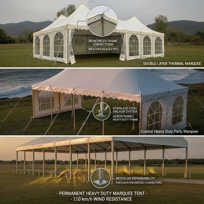 Festa di premiazione sportiva Marquette Tende Tondo trasparente in PVC Cerimonia Canopy Struttura