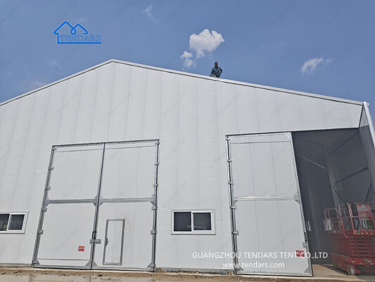 16x30m Clear Span Marquee Tent con telaio in lega di alluminio 6061/T6 e 850g/m2 di tetto rivestito in PVC