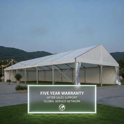 5 anni di garanzia dopo la vendita Assistenza alle parti Marquee Tenda Cornice in alluminio Struttura impermeabile Rete di assistenza globale