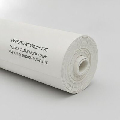 Copertura per tetto con doppio rivestimento in tessuto per tenda foranea per feste in PVC resistente ai raggi UV da 850 g/m² Baldacchino per durabilità all'aperto di cinque anni