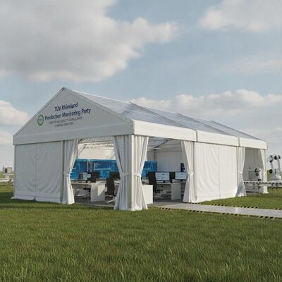 Tenda tendone per feste TUV Rheinland Monitoraggio della produzione Sorveglianza continua della qualità Struttura della tettoia certificata europea