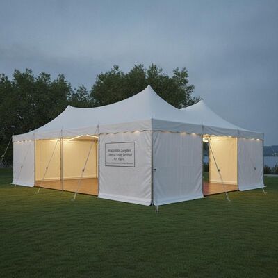 Tenda per tendone per feste conforme a RoHS REACH, struttura in PVC certificata per la sicurezza chimica, struttura europea per tettoia ambientale