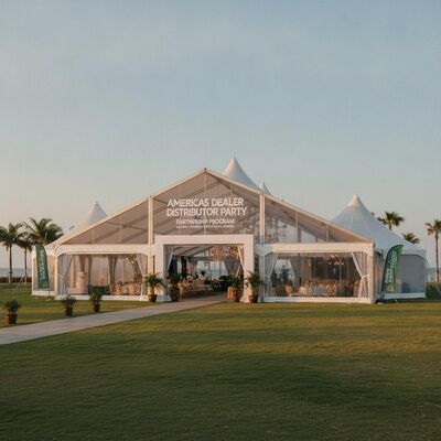 Rivenditore americano Distributore Tenda tendone per feste Programma di partnership Territorio esclusivo Struttura della tettoia del Nord America del Sud