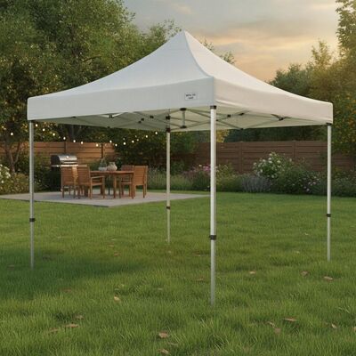 Tenda premium con tettoia per portellone posteriore per feste in cortile, installazione istantanea, telaio in alluminio pop-up NFPA 701 USA
