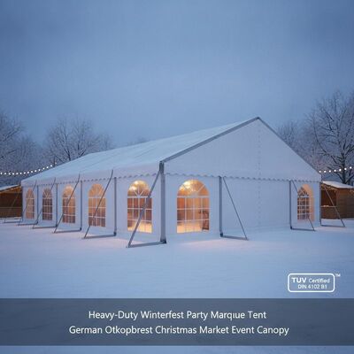 Tenda per feste di inverno a marciapiede con certificazione TUV DIN 4102 B1 German Oktoberfest Christmas Market Event Canopy