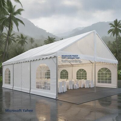 Tenda anti-monsoon Tenda anti-monsoon Tenda anti-acqua PVC Cornice in alluminio Tailandia Evento all'aperto Canopy Gazebo