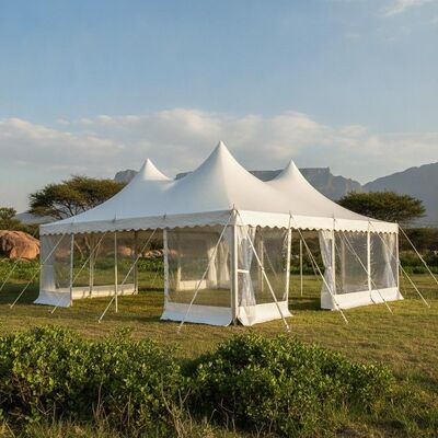Tenda per feste su misura Sud Africa Esterno Impermeabile UV Resistente Evento Canopy Padiglione per mostre di nozze