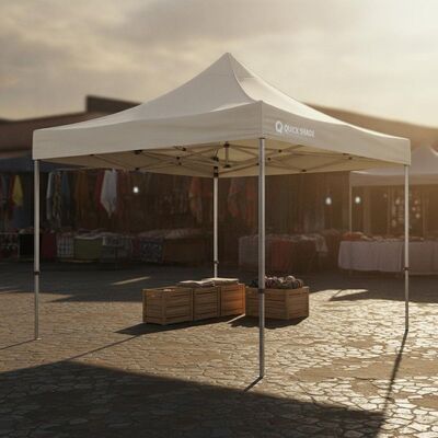 Tenda da festa pieghevole portatile Sud Africa Installazione rapida Tettoia da esterno in alluminio impermeabile UV per venditore del mercato di strada