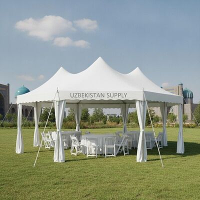 Tenda per tendone per feste portatile con montaggio rapido, struttura in alluminio leggero, tettoia per eventi pop-up, fornitura per l'Uzbekistan