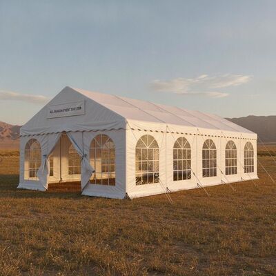 Tenda per feste multiuso per tutte le stagioni Tenda per feste in PVC impermeabile Tettoia per eventi isolata sul muro laterale Uzbekistan