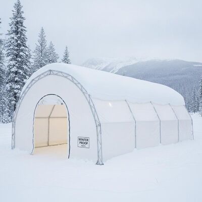 Tenda da festa isolata a prova di inverno con telaio in alluminio in PVC per carichi di neve pesanti, riparo per eventi per il mercato russo