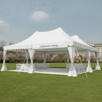 Tenda Pop-Up per Feste con Montaggio Rapido, Struttura in Alluminio Pieghevole, Impermeabile, Tenda per Eventi Matrimoniali