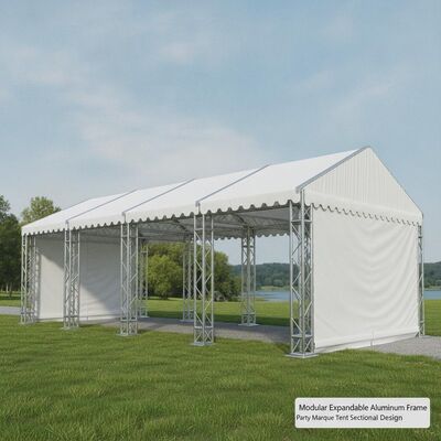Modular Expandable Aluminum Frame Party Marquee Tent Disegno sezionale per il luogo dell'evento in crescita