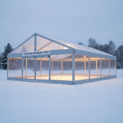 4 stagioni di alluminio telaio festa tenda marquette pieno recinto pareti in PVC per eventi di freddo
