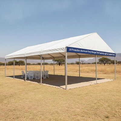 Protezione UV Tenda di festa in alluminio Sudafrica Eventi all'aperto a sole forte