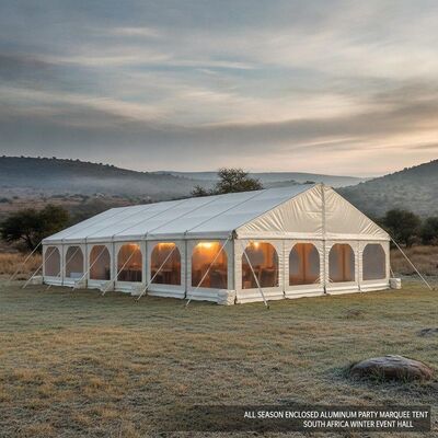 All Season Chiuso in alluminio Party Marquee Tent Sud Africa Winter Event Hall