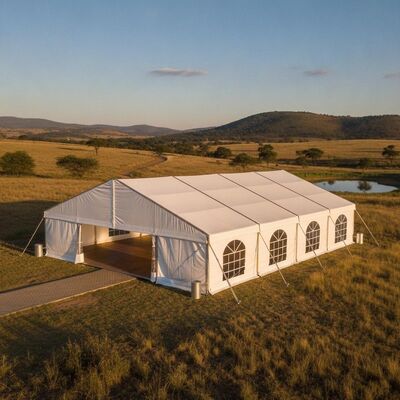 Installazione rapida Tenda di festa in alluminio Marquee Sudafrica Affitto di eventi portatili